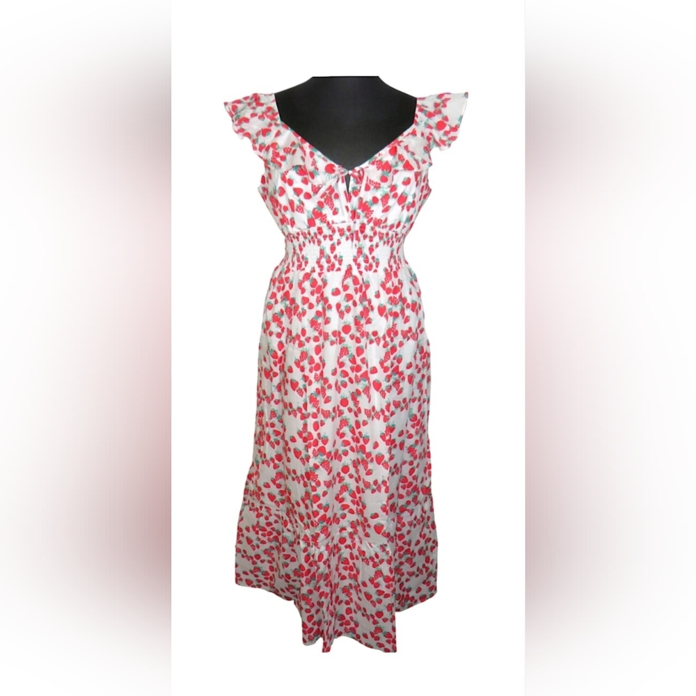 Betsey Johnson Strawberry Maxi - M